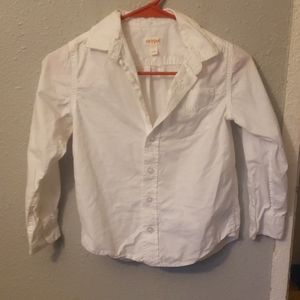 Boys white button down